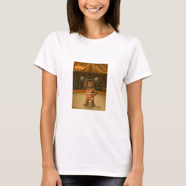Camiseta Brandon, urso forte do circo (Frente)