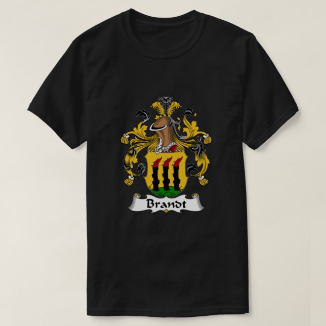 Camiseta Brandt Coat of Arms - Family Crest Shirt Essential (Frente do Design)