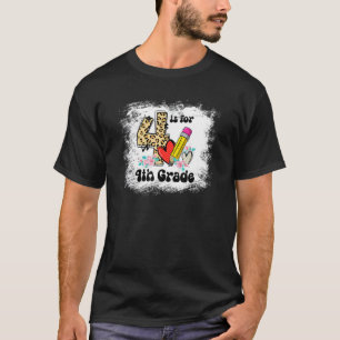 Camiseta Branqueado 4 É Para Professores Do 4º Grau Primeir