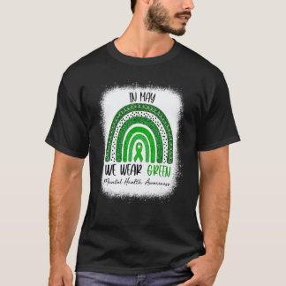 Camiseta Branqueado Em Maio Usamos Verde Conscientização da