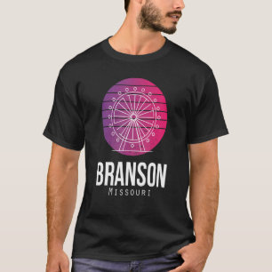 Camiseta Branson Big Wheel Missouri Viagem Hike Camping Vac