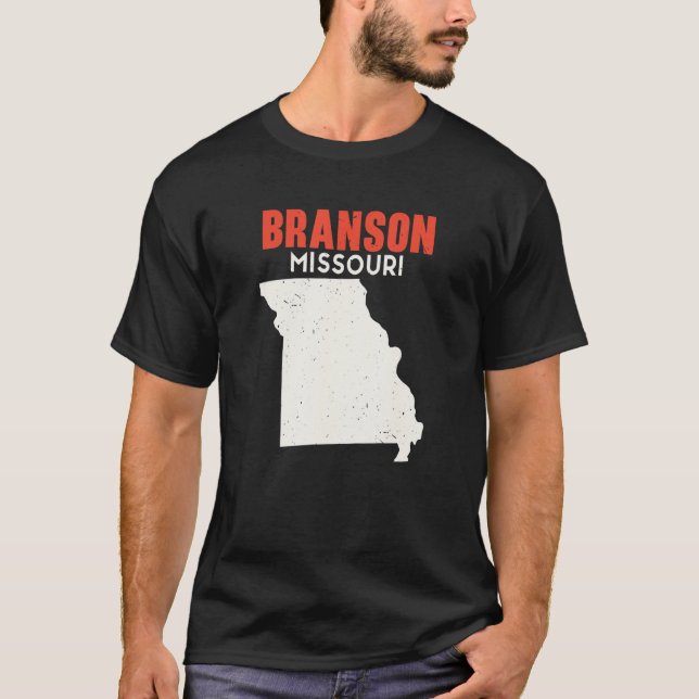 Camiseta Branson Missouri EUA State America Viagem Missouri (Frente)