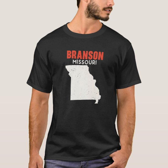 Camiseta Branson Missouri EUA State America Viagem Missouri (Frente)