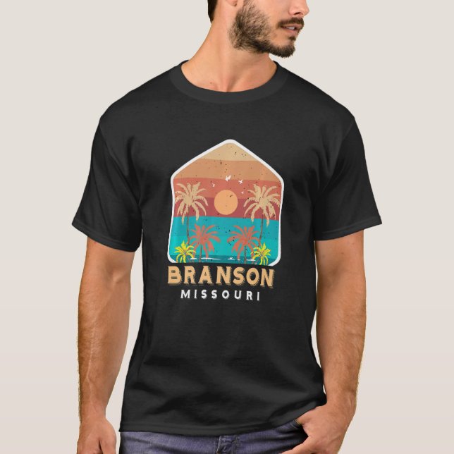 Camiseta Branson Vacation Missouri Camping Travel Hiking Na (Frente)