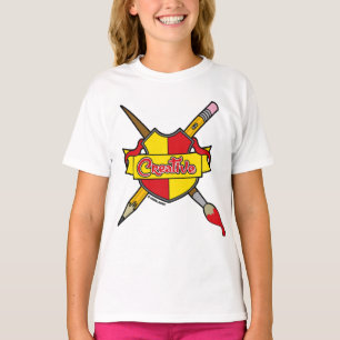Camiseta Brasão Criativo Gráficos Malucos 