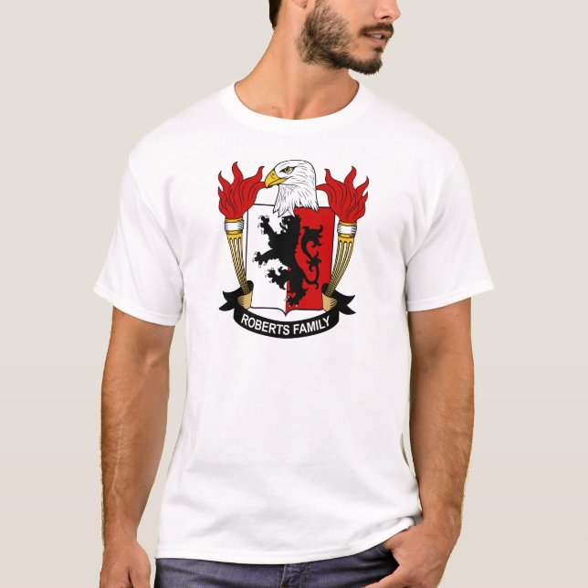 Camiseta Brasão da família de Roberts (Frente)