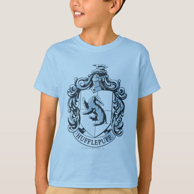 Camiseta Brasão da Lufa-Lufa Azul (Frente)