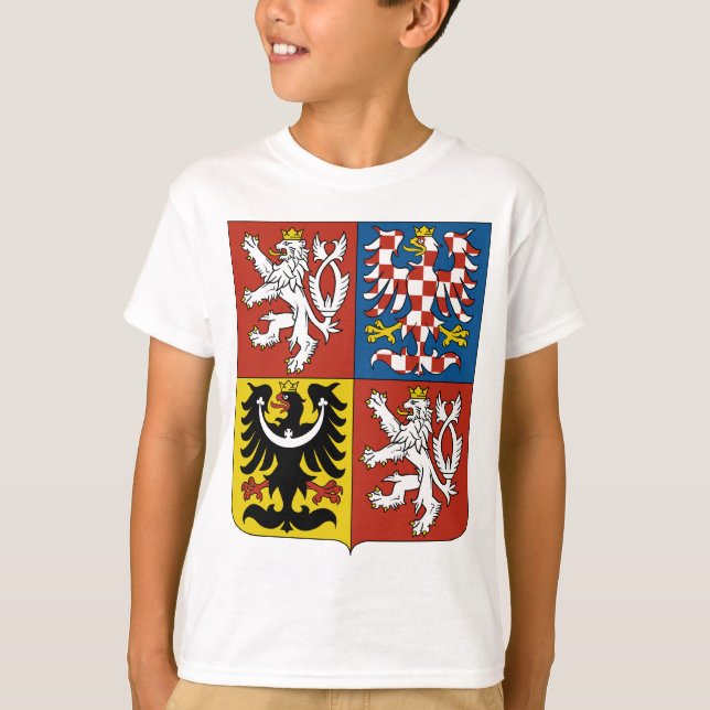Camiseta Brasão da república checa (Frente)