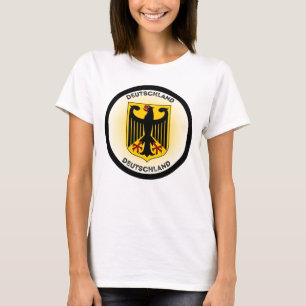 Camiseta Brasão de Armas da Alemanha em Forma de Círculo