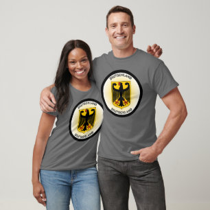 Camiseta Brasão de Armas da Alemanha em Forma de Círculo