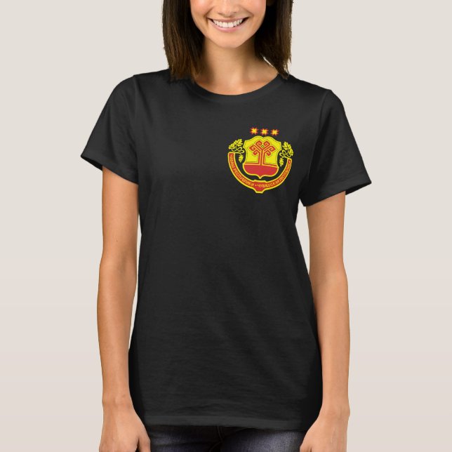 Camiseta Brasão de armas da Chuváchia (Frente)