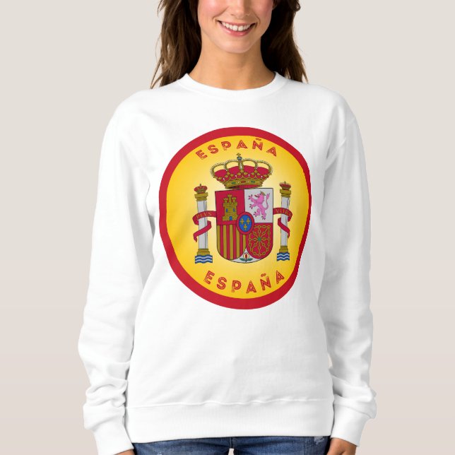 Camiseta Brasão de Armas da Espanha em Forma de Círculo  (Frente)