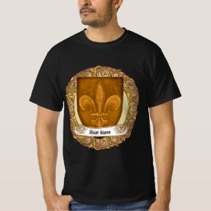 Camiseta Brasão de Armas da Família Fleur De Lis Sobrenome