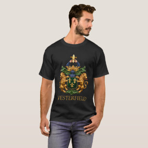 Camiseta Brasão de Armas da Família Holandesa Westerfield.