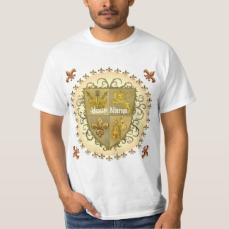 Camiseta Brasão de Armas da Família Leão Sobrenome