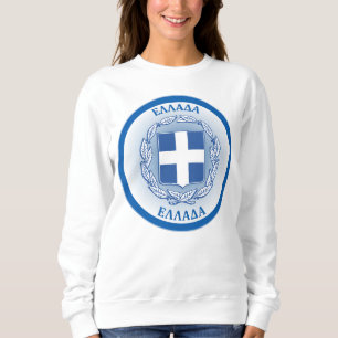 Camiseta Brasão de Armas da Grécia em Forma de Círculo 