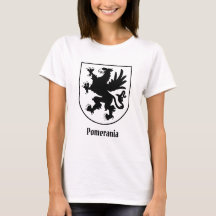 Brasão de Armas da Pomerânia Preto e Branco Heráld