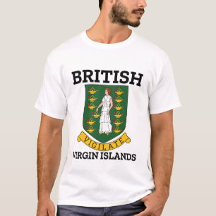 Camiseta Brasão de armas das Ilhas Virgens Britânicas