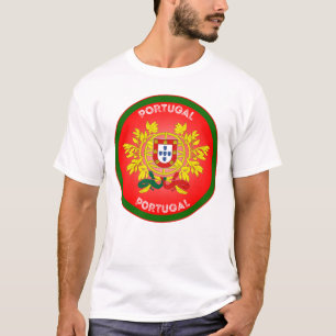 Camiseta Brasão de Armas de Portugal em Forma de Círculo