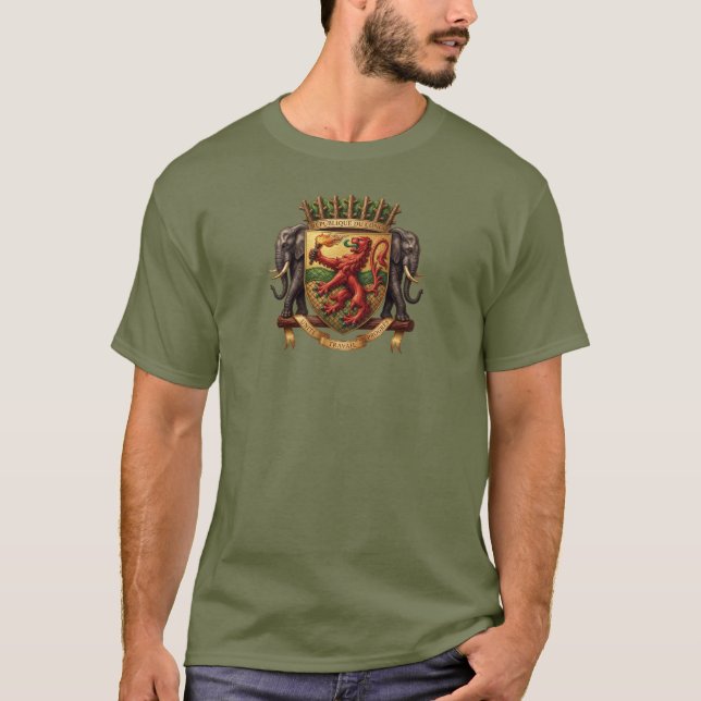 Camiseta brasão de armas do Congo (Frente)