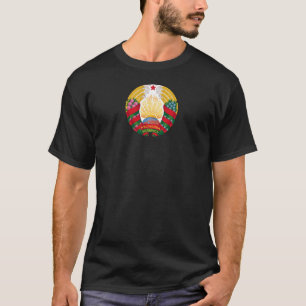 Camiseta brasão de armas do país belarus símbolo emblema