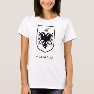 Camiseta Brasão de Armas Nacional da Albânia Heritage Ink
