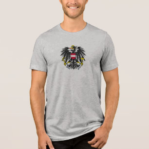 Camiseta brasão de armas símbolo emblema bandeira da Áustri