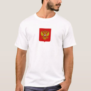 Camiseta brasão de armas símbolo emblema bandeira da Rússia