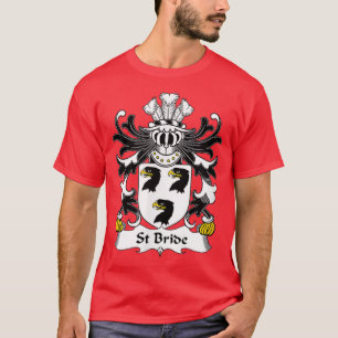 Camiseta Brasão de Armas St Bride  Brasão de Família 