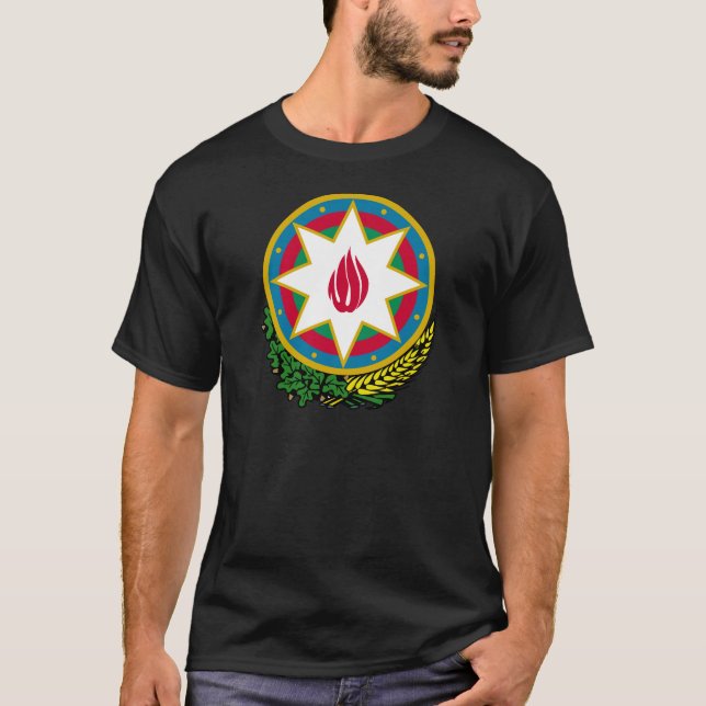 Camiseta Brasão de Azerbaijan (Frente)