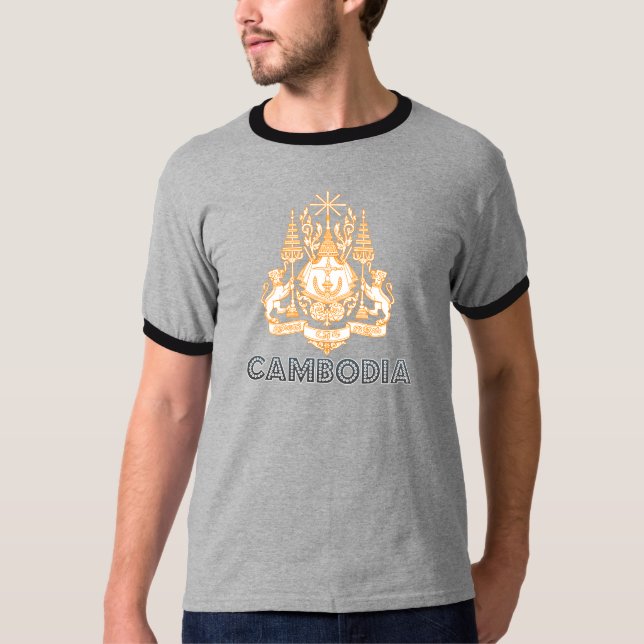 Camiseta Brasão de Cambodia (Frente)