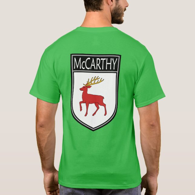 Camiseta Brasão de Clã Irlandês - McCarthy (Verso)