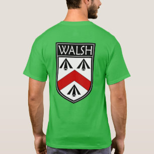 Camiseta Brasão de Clã Irlandês - Walsh