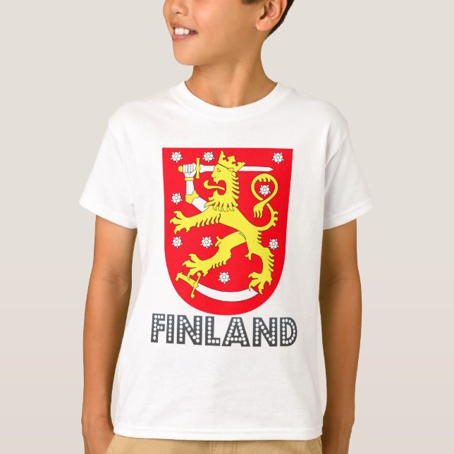 Camiseta Brasão de Finlandia (Frente)