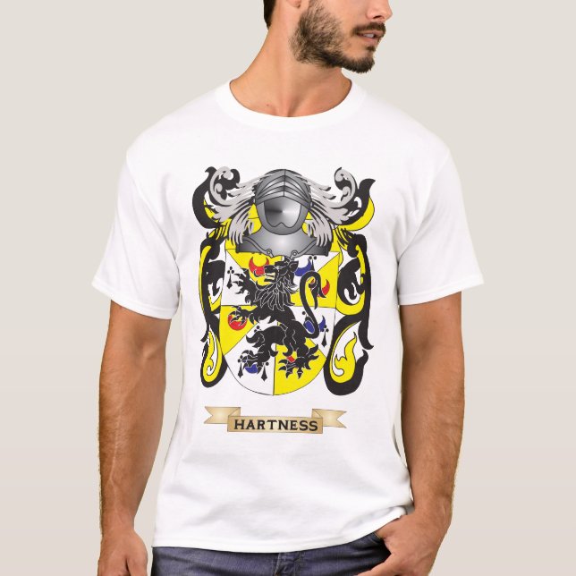 Camiseta Brasão de Hartness (crista da família) (Frente)