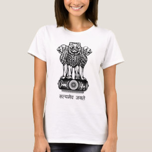 CAMISETA BRASÃO DE INDIA - SÍMBOLO NACIONAL DE INDIA