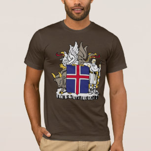 Camiseta Brasão de Islândia