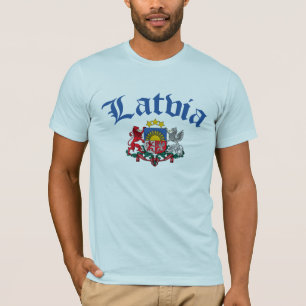 Camiseta Brasão de Latvia
