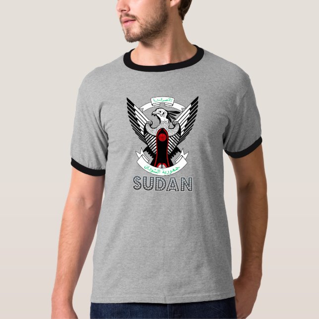 Camiseta Brasão de Sudão (Frente)