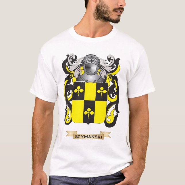 Camiseta Brasão de Szymanski (crista da família) (Frente)