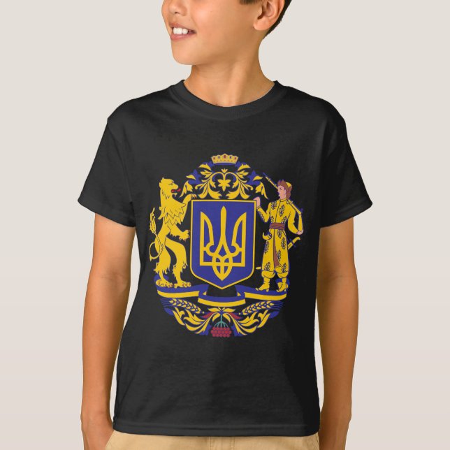 Camiseta Brasão de Ucrânia (Frente)