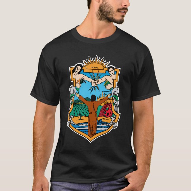 Camiseta Brasão do oficial de Baja California México (Frente)