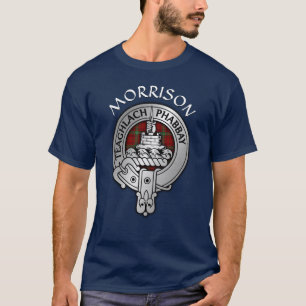 Camiseta Brasão e Tartan do Clã Morrison