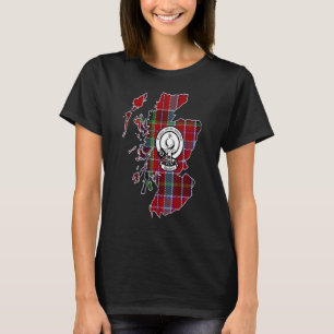 Camiseta Brasão e Tartan do Sobrenome Escocês Aberdeen