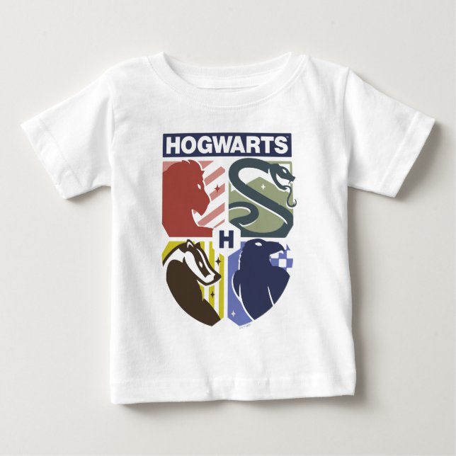 Camiseta Brasão Estampado Vintage HOGWARTS™ (Frente)