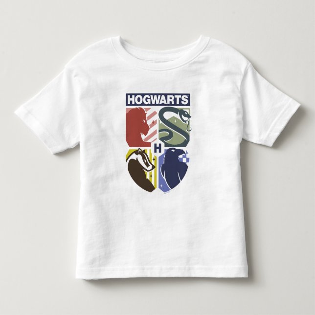 Camiseta Brasão Estampado Vintage HOGWARTS™ (Frente)