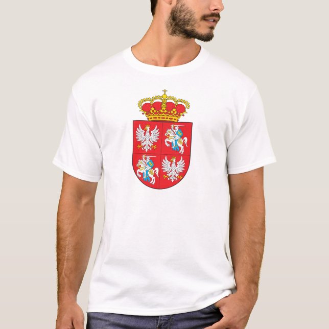 Camiseta Brasão lituana polonesa da comunidade (Frente)