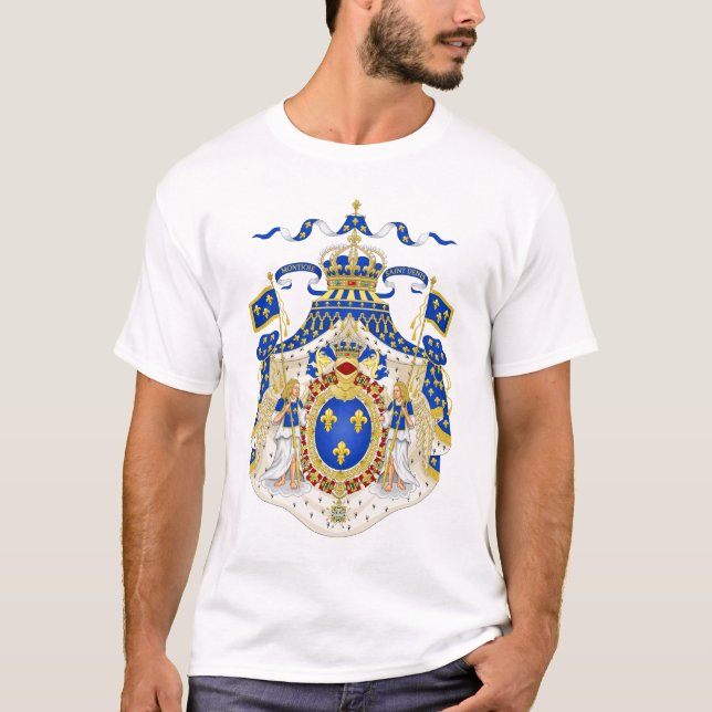 Camiseta Brasão real grande de France (Frente)