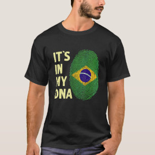 Camiseta Brasil: A Minha Bandeira Brasileira de Dna