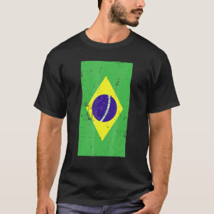 Camiseta Brasil: América do Sul - Bandeira em Desvio
